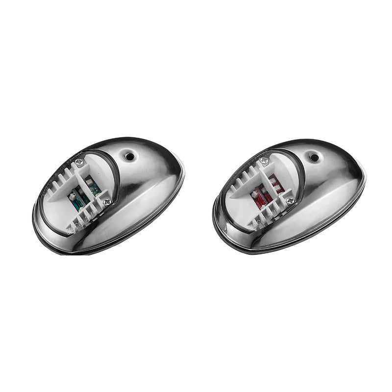 BLA Navigation Lights - LED Side Mount Stainless Steel Cover