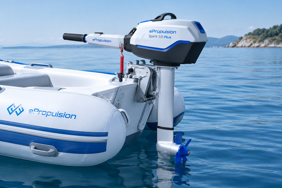 ePropulsion Spirit 1.0 Plus Outboard and Bag Set Bundle - Short