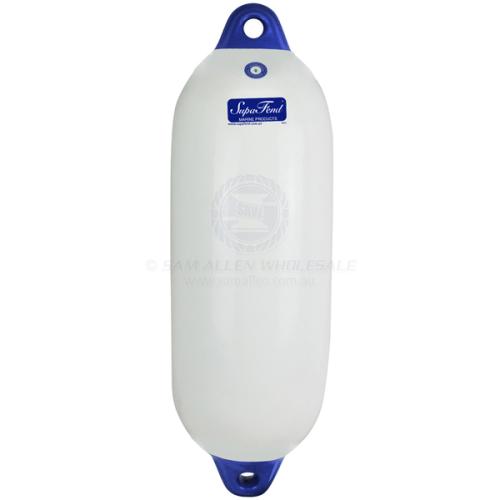SAW Supafend Boat Fender - Black / Blue Tip - 950mm x 320mm, Blue