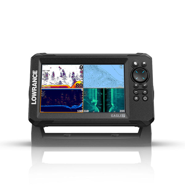 Lowrance Eagle 7 with TripleShot HD Transducer and AUSNZ Enhanced Embedded Charts