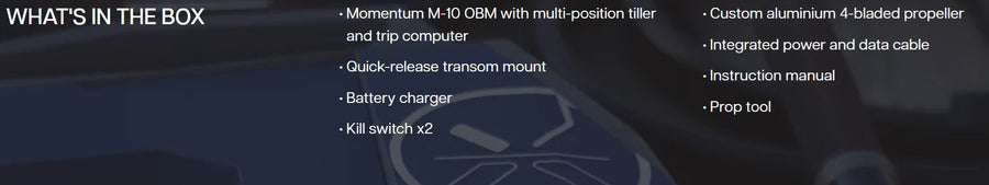 Momentum M10 Electric Outboard Engine