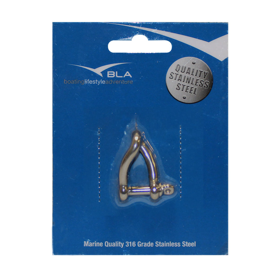 BLA Twisted Shackles - 316 Grade Stainless Steel
