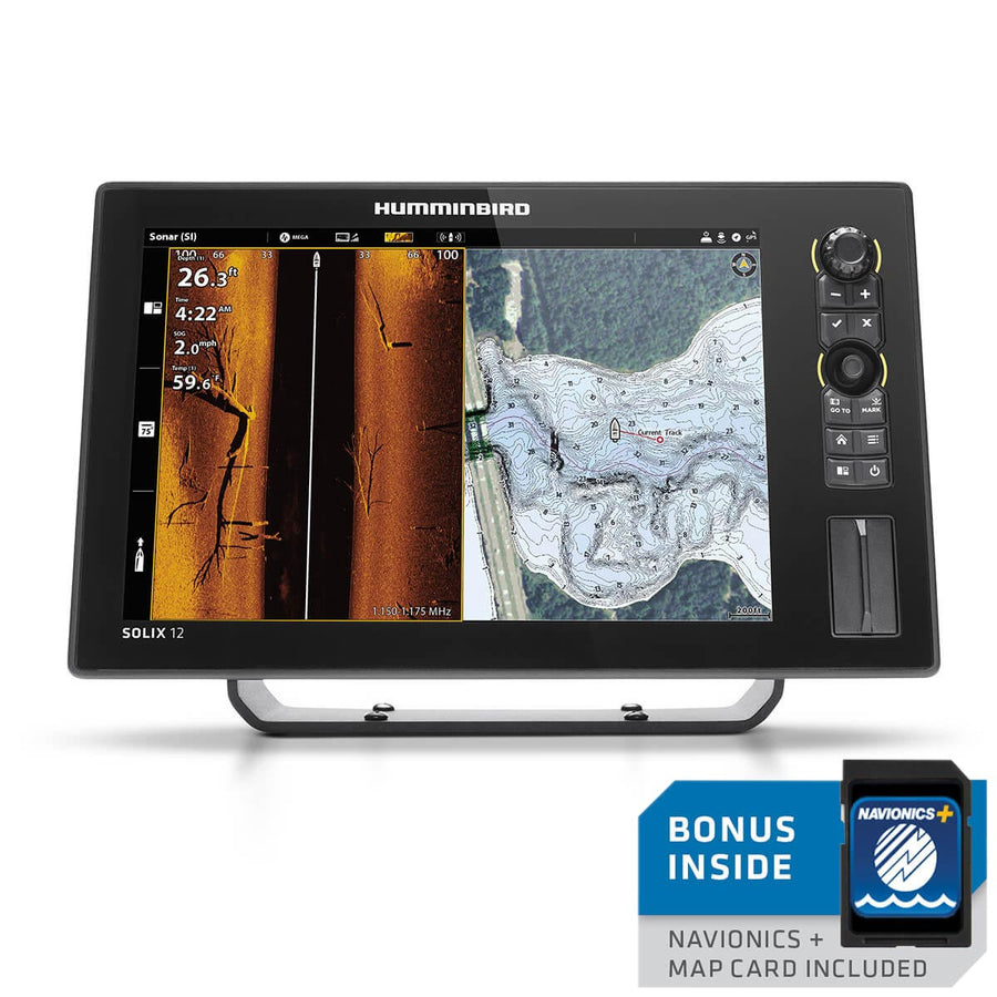 Humminbird SOLIX 12 CHIRP MEGA SI+ G3 INC NAV CARD