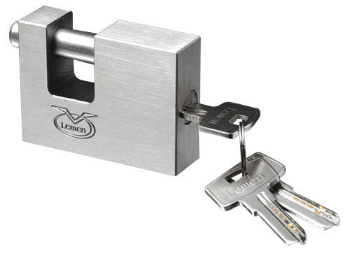 Lemen Padlock - Stainless Steel Armoured Brass
