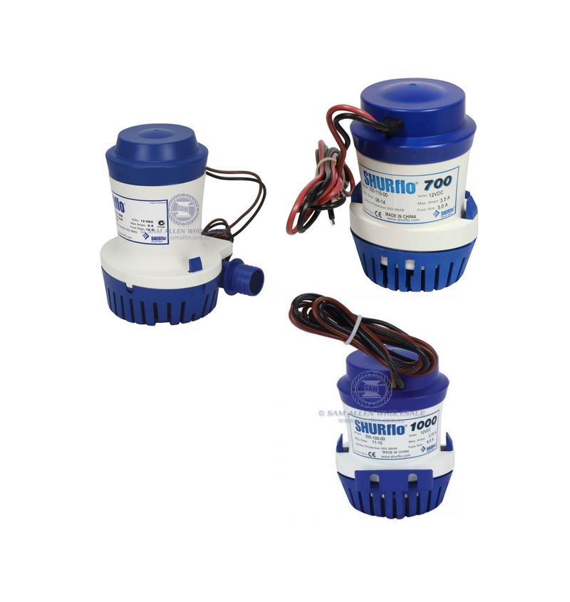 SHURflo Bilge Pumps - 12V 500GPH / 700GPH / 1000GPH