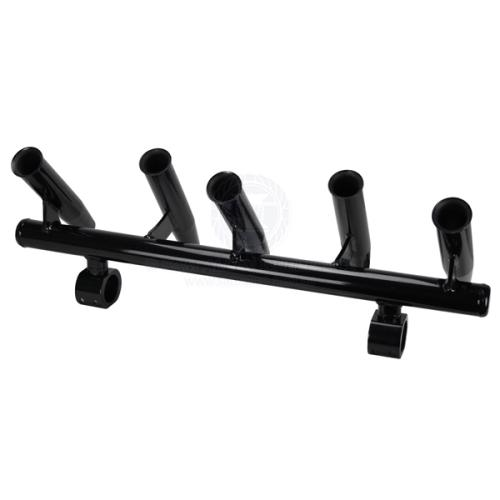 Relaxn Rod Holder Rocket Launcher Clamp on 5 Holders - Black