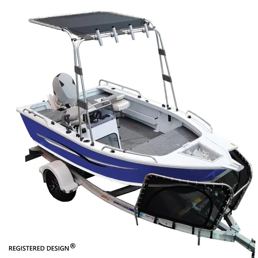 OCEANSOUTH Fisherman Top - Blue, Fisherman Top + Rod Holder