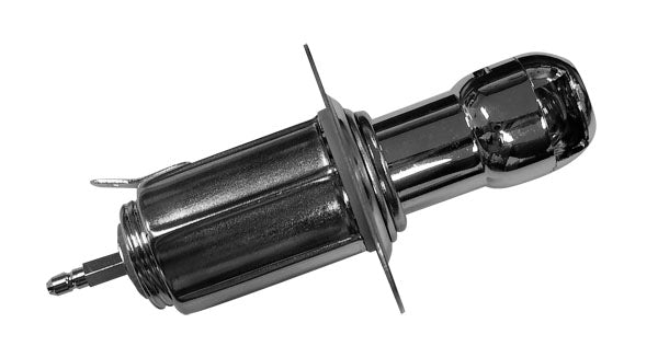 Stainless Steel Cigarette Lighter 12V Power Socket with Indicator Light (53022)