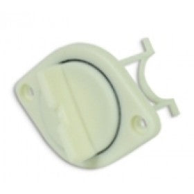 Bung Drain Plug &amp; Base 38mm Cut Out White - Plastic (192422)