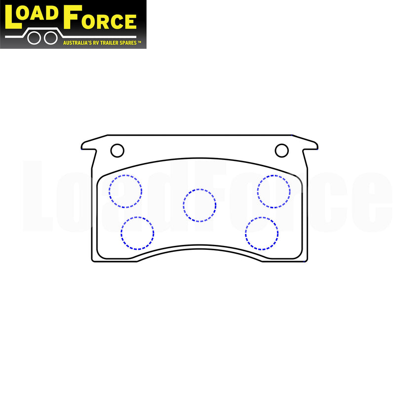LoadForce disc brake pad set for TA100 and TA200 - DPT