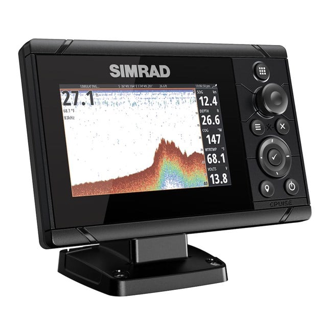 Simrad Cruise 5 with Aus/NZ C-MAP chart and 83/200 Transducer