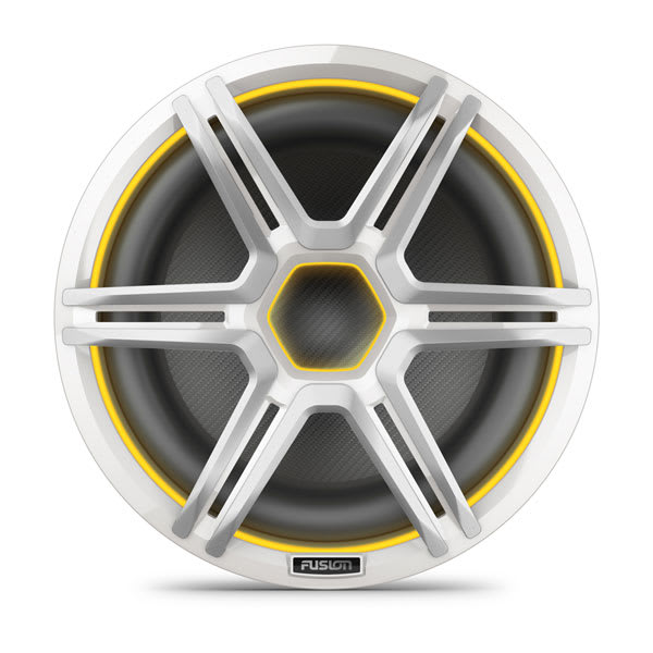 Fusion Apollo Subwoofer - 12" LED Marine Subwoofer with Sports White Grille