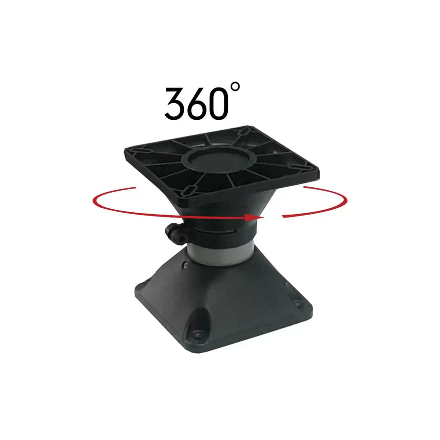 OCEANSOUTH Fixed Seat Pedestal - Swivel top - 178mm (7")