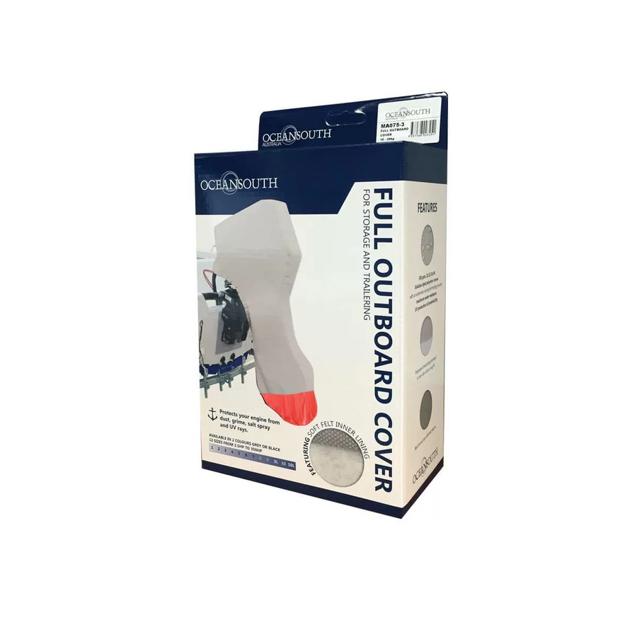 OCEANSOUTH Universal Full Outboard Cover - Grey