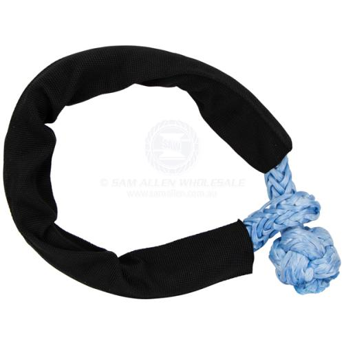 SAW Supashackle - Soft Shackle (Pair) - 630mm Blue with Sleeve