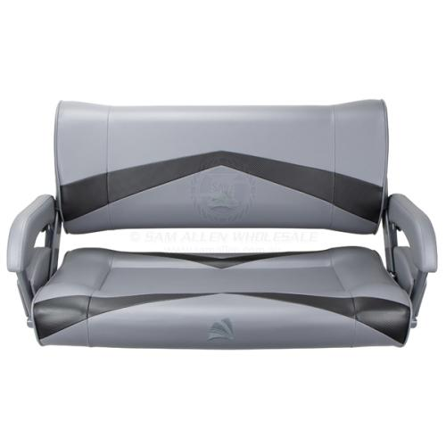 Relaxn Seat Console Series - Double Flip Back Dark Grey and Black
