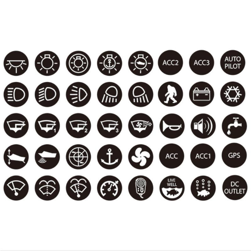 RELAXN Switch Label Set - 40 Labels