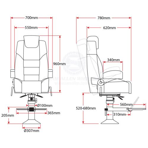 Relaxn Pilot Seat - Voyager - Beige