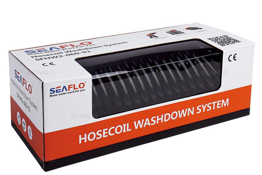 SEAFLO Hose Coil with Spray Gun