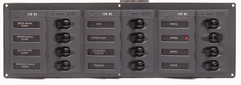 Marinco® BEP 'Contour' Circuit Breaker Panels - No Meters (113151)