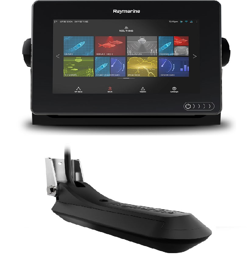 Raymarine Axiom 7 - 7" Touch Screen Multifunction Navigation with integrated RealVision 3D, 600W Sonar with RV-100 transducer and AUS Mapping [Part Number #E70365-03-AUS]