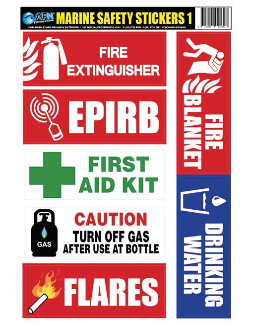 AFN Marine Safety Stickers - Sticker 1