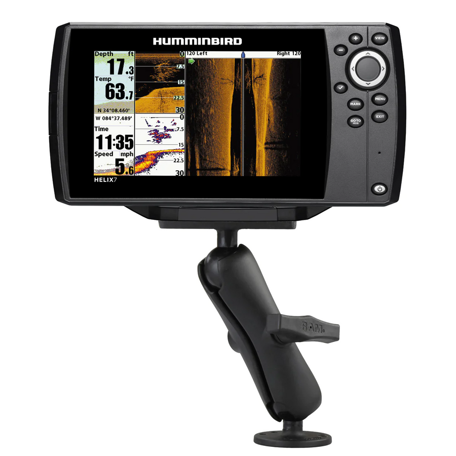 RAM Mounts Drill-Down Double Ball Mount for Humminbird Helix 7