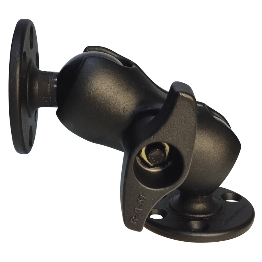 RAM Mounts Double Ball Mount with Two Large Round Plates - D Size