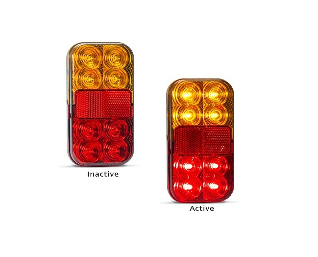 LED 149 Series Trailer Lamp Set with Number Plate Lamp / 10m cable