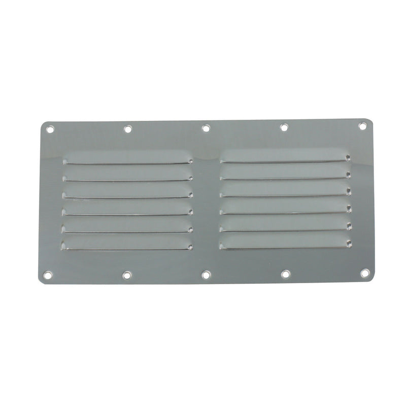 Marine Town Louvre Vent - Stainless Steel Low Profile - 115mm x 232mm