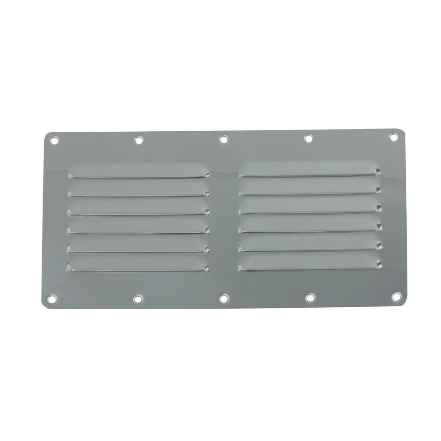 Marine Town Louvre Vent - Stainless Steel Low Profile - 115mm x 232mm