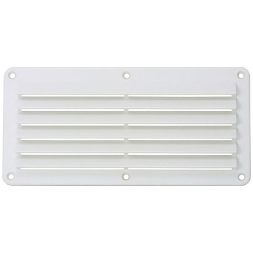 Plastic Louvre Vent 260 x 125mm - White (29938)