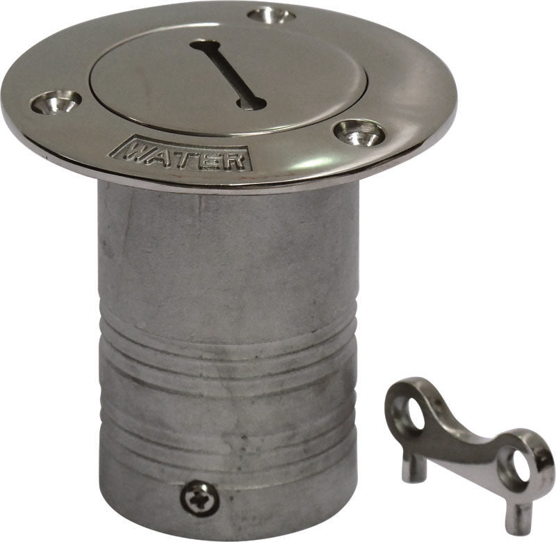 Cast Stainless Steel Water Deck Filler With Key (29634)