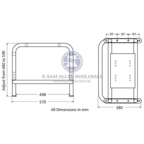 Relaxn Spaceframe Pro 500 - with Footrest