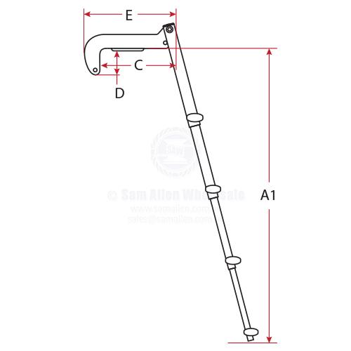 Ladders - Dive Door 4 Steps Telescoping