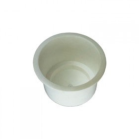 Drink Holder Recessed 95mm Cut Out White - Polymer  (194103)