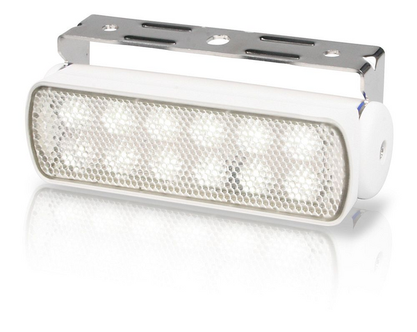 Hella Marine Sea Hawk LED Floodlights (Bracket Mount) - Spread Light, White Housing