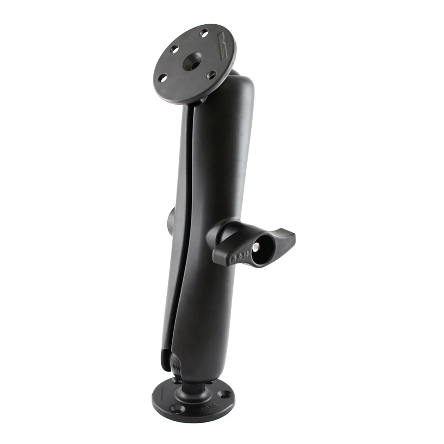 RAM Mounts Double Ball Mount with Two Large Round Plates - D Size