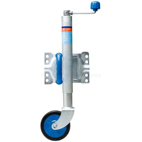 ARK Jockey Wheel - Standard 150mm Wheel - Jockey Wheel with U-Bolt Swivel Clamp