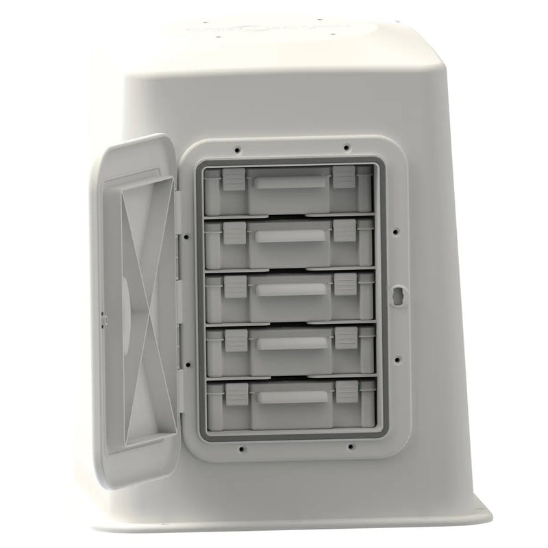 Boat Seat Boxes with 5 Shelves & Tackle Boxes