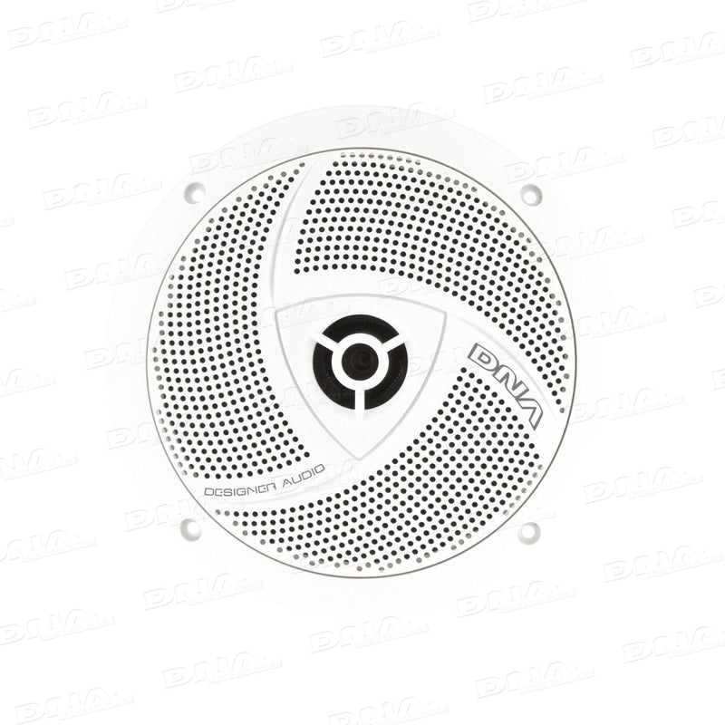 DNA 6.5inch Slimline Marine Speakers - 1 Pair White 100W