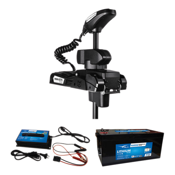 Minn Kota Riptide Instinct Quest Lithium Pack LP50 - 100 inch Black with 50Ah Battery