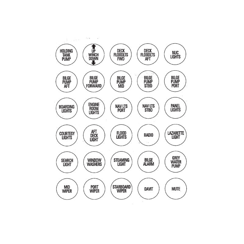 Marinco® BEP Nameplates for Circuit Identification (113718)