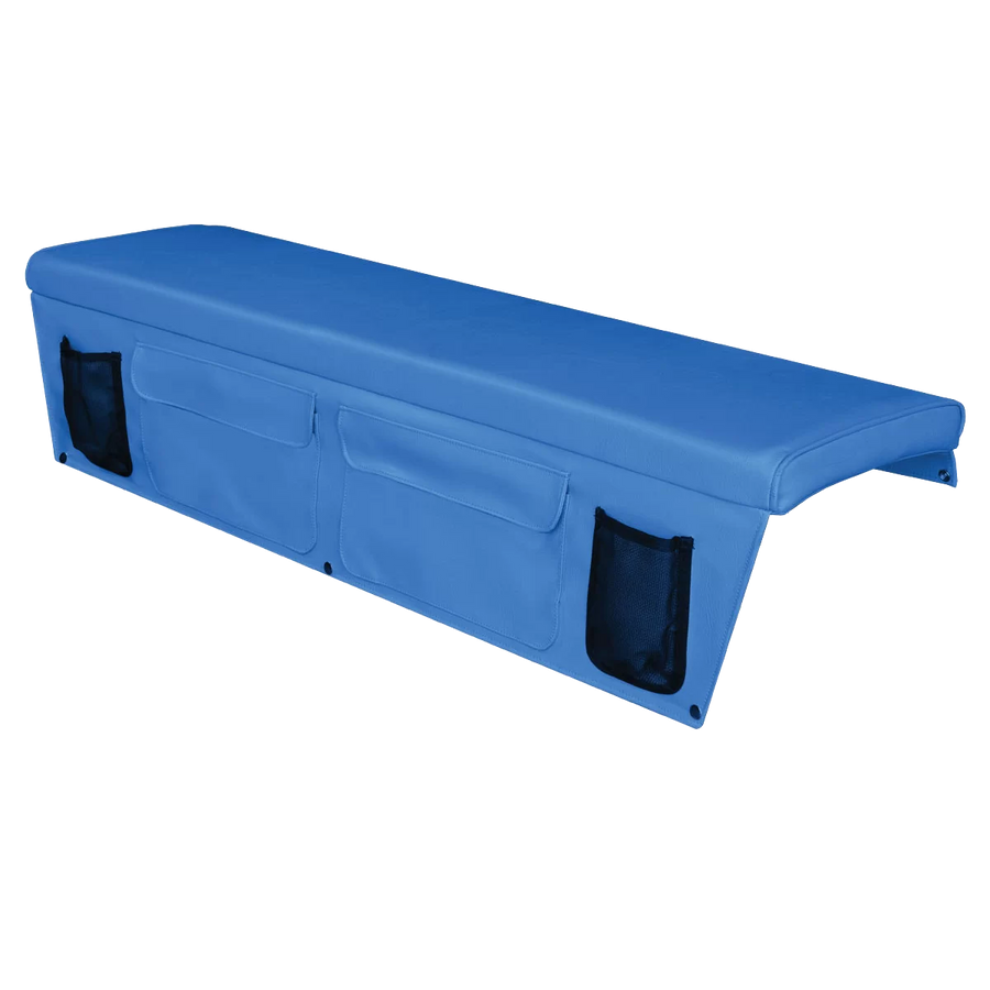 OCEANSOUTH Boat Bench Cushions with Side Pockets - 300mm x 1200mm, Blue