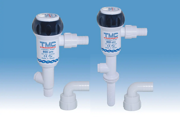 TMC Livewell Pumps - 12V 800GPH Straight