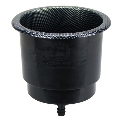 SAW Drink Holder - Stepped Recessed Mount Plastic with Drain