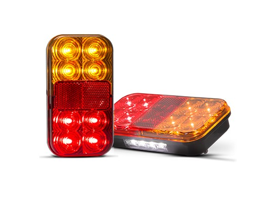 LED 149 Series Trailer Lamp Set with Number Plate Lamp / 10m cable