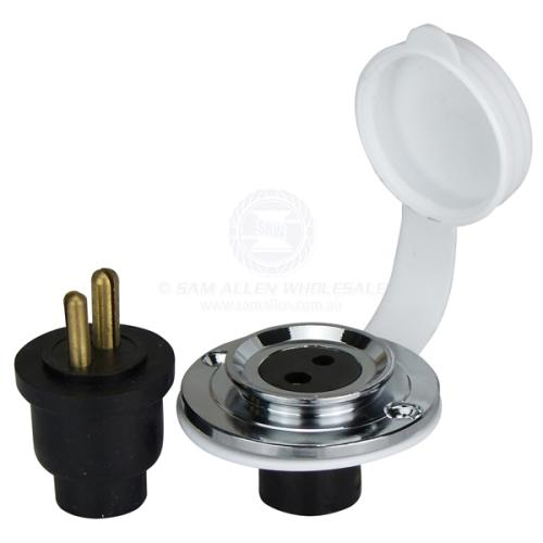 SAW Electrical Connectors - Chrome Plated Brass
