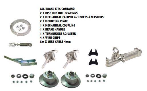 HT Mechanical Brake Kit - Ford Slimline Bearings