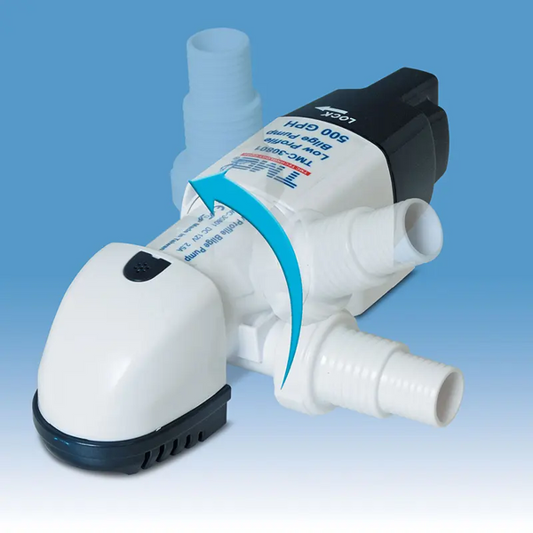 TMC Pump - 12V 500GPH Automatic Low Profile Bilge Pump TMC-30801